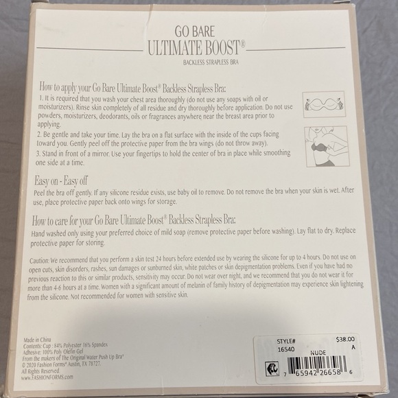 Backless Strapless Bra - Picture 3 of 5